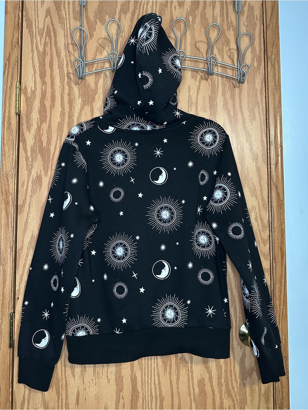 Reflex Black and White Celestial Hooded Sweatshirt Size XL - Reflective - Picture 2 of 5